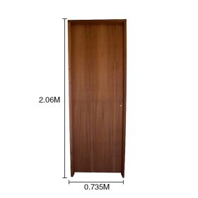 Puerta interior derecha 70 placas cedro marco cedro 6" d/contacto 735mm x 2.06m