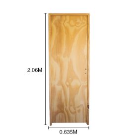 Puerta interior derecha 60 placas pino marco pino 3" d/contacto 635mm x 2.06m