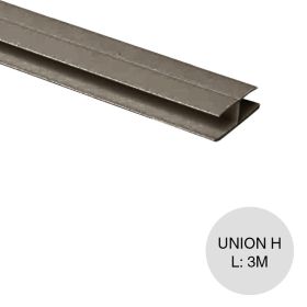 Perfil cielorraso PVC H union rigido cipres 25mm x 42mm x 3m