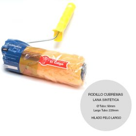 Rodillo cubremas Nº22 lana sintetica linea Premium tubo 50mm x 220mm