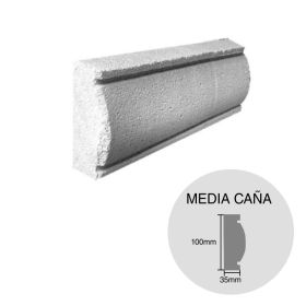 Moldura decorativa HCCA Liston Media Caña 35mm x 100mm x 500mm