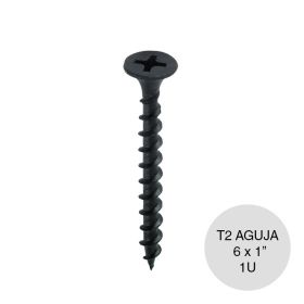Tornillo autoperforante Tel-Dry T2 punta aguja 6 x 1"
