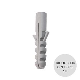 Taco tarugo nylon comun s/tope ø6mm