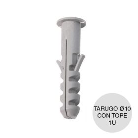 Taco tarugo nylon comun c/tope ø10mm