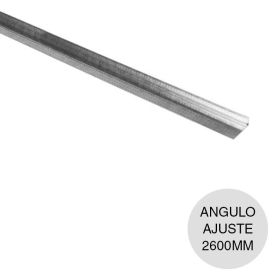 Perfil construccion seco angulo ajuste galvanizado moleteado 12mm x 26mm x 2600mm