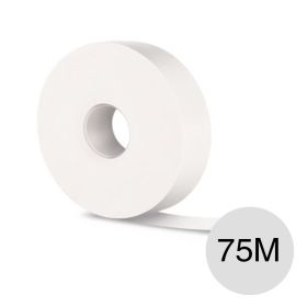 Cinta papel microperforada tomado juntas invisibles construccion seco interior rollo x 50mm x 75m